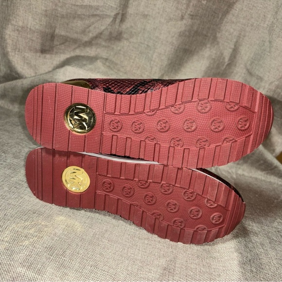 MICHAEL Michael Kors Women’s Billie Trainer Sneakers Red Size 6.5 - Picture 9 of 15